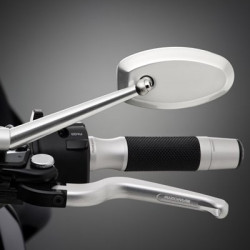 Specchietto universale Rizoma Dynamic argento