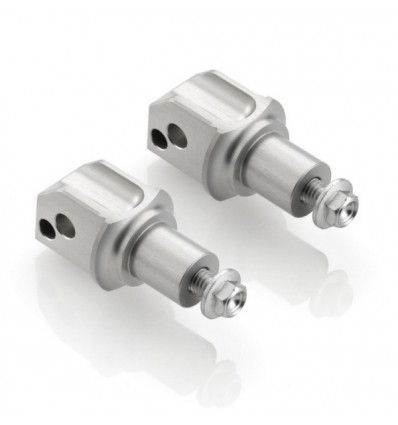 Adattatori Rizoma PE750A per pedivelle pilota su Kawasaki ER6N/F, Z750, Z1000...