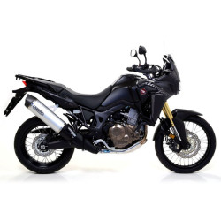 Terminale Arrow Maxi Race-Tech Alluminium Dark per Honda CRF 1000L Africa Twin Terminale Arrow Maxi Race-Tech Alluminium Dark per Honda CRF 1000L Africa Twin