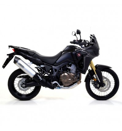 Terminale Arrow Maxi Race-Tech Alluminium Dark per Honda CRF 1000L Africa Twin Terminale Arrow Maxi Race-Tech Alluminium Dark per Honda CRF 1000L Africa Twin