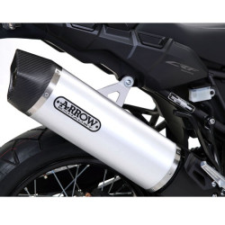 Terminale Arrow Maxi Race-Tech Alluminium Dark per Honda CRF 1000L Africa Twin Terminale Arrow Maxi Race-Tech Alluminium Dark per Honda CRF 1000L Africa Twin