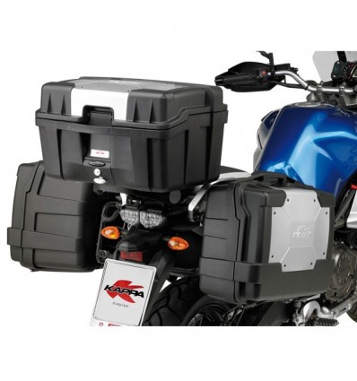 Valigia rigida Kappa KGR46 Garda da 46 litri nero alluminio Valigia rigida Kappa KGR46 Garda da 46 litri nero alluminio