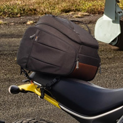 Borsa da sella Bagster Neo Vintage Mustang nera e marrone Borsa da sella Bagster Neo Vintage Mustang nera e marrone