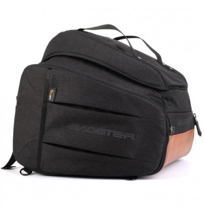 Borsa da sella Bagster Neo Vintage Mustang nera e marrone Borsa da sella Bagster Neo Vintage Mustang nera e marrone