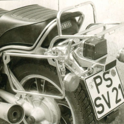 Portapacchi e telai laterali Hepco & Becker cromati per Yamaha XV750SE 81-87