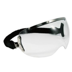 Visiera aeronautica con elastico versione Goggle trasparente Visiera aeronautica con elastico versione Goggle trasparente
