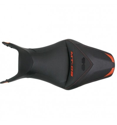 Sella Bagster Ready Luxe per Yamaha MT-09 nera e arancio Sella Bagster Ready Luxe per Yamaha MT-09 nera e arancio