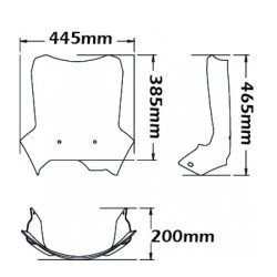 Cupolino Isotta tipo adv originale per BMW F800GS dal 2012 Cupolino Isotta tipo adv originale per BMW F800GS dal 2012