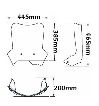 Cupolino Isotta tipo adv originale per BMW F800GS dal 2012 Cupolino Isotta tipo adv originale per BMW F800GS dal 2012