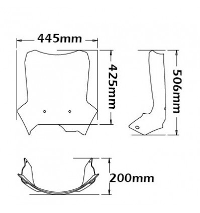 Cupolino Isotta tipo adv alta protezione per BMW F800GS dal 2012 Cupolino Isotta tipo adv alta protezione per BMW F800GS dal 2012