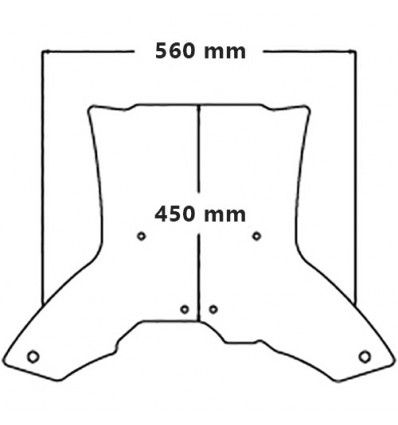 Cupolino Isotta tipo adv altissima protezione per BMW F650/800GS 08-11 Cupolino Isotta tipo adv altissima protezione per BMW F650/800GS 08-11