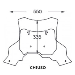 Cupolino Isotta trasparente/fondo fumè per BMW F650/800GS 08-11 Cupolino Isotta trasparente/fondo fumè per BMW F650/800GS 08-11