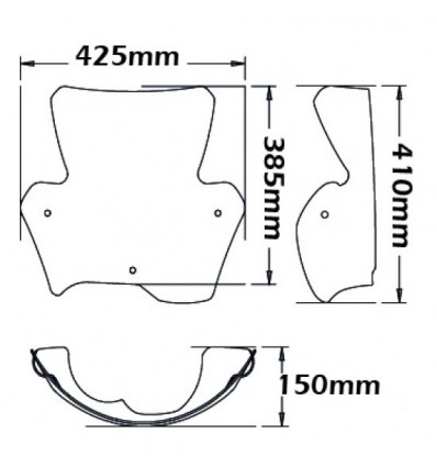 Cupolino Isotta double bubble per BMW F800R dal 2009 Cupolino Isotta double bubble per BMW F800R dal 2009