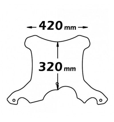 Cupolino Isotta media protezione per BMW G650GS dal 2011 Cupolino Isotta media protezione per BMW G650GS dal 2011