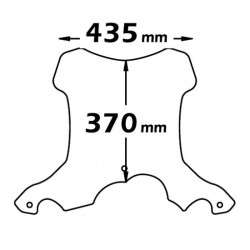 Cupolino Isotta alta protezione per BMW G650GS dal 2011 Cupolino Isotta alta protezione per BMW G650GS dal 2011