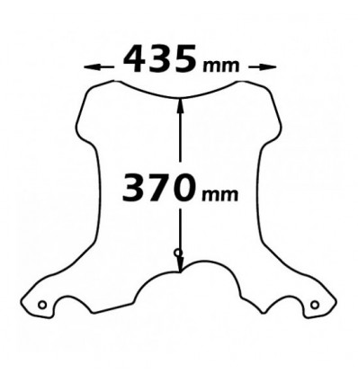 Cupolino Isotta alta protezione per BMW G650GS dal 2011 Cupolino Isotta alta protezione per BMW G650GS dal 2011