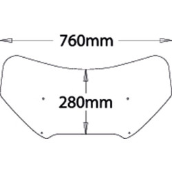Cupolino Isotta lastra di ricambio ribassata per BMW K1200LT 97-02 Cupolino Isotta lastra di ricambio ribassata per BMW K1200LT 97-02