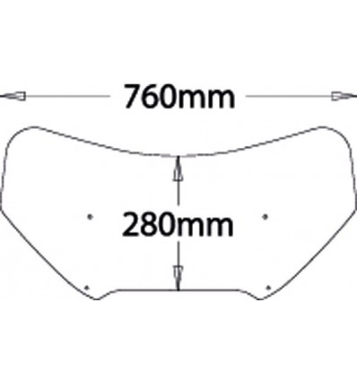 Cupolino Isotta lastra di ricambio ribassata per BMW K1200LT 97-02 Cupolino Isotta lastra di ricambio ribassata per BMW K1200LT 97-02