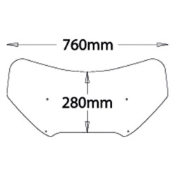 Cupolino Isotta lastra di ricambio ribassata per BMW K1200LT 03-05 Cupolino Isotta lastra di ricambio ribassata per BMW K1200LT 03-05