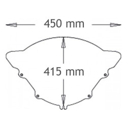 Cupolino Isotta gigante per BMW K1200R Sport 06-07 Cupolino Isotta gigante per BMW K1200R Sport 06-07