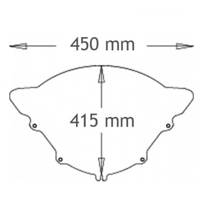 Cupolino Isotta gigante per BMW K1200R Sport 06-07 Cupolino Isotta gigante per BMW K1200R Sport 06-07