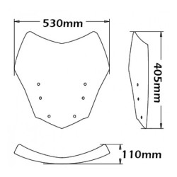 Cupolino Isotta tipo basso sportivo per BMW K1600GT-GTL dal 2011 Cupolino Isotta tipo basso sportivo per BMW K1600GT-GTL dal 2011