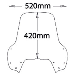 Cupolino Isotta tipo air flow maggiorato per BMW R1100GS 94-99 Cupolino Isotta tipo air flow maggiorato per BMW R1100GS 94-99