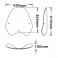 Cupolino Isotta ad inclinazione variabile piccolo per BMW R1150R 00-06 Cupolino Isotta ad inclinazione variabile piccolo per BMW R1150R 00-06