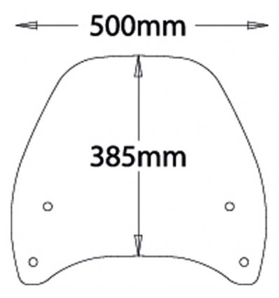 Cupolino Isotta tipo medio per BMW R1150R Rockster 02-05 Cupolino Isotta tipo medio per BMW R1150R Rockster 02-05