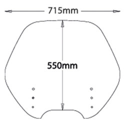 Cupolino Isotta lastra di ricambio altissima protezione per BMW R1150RT 00-06 Cupolino Isotta lastra di ricambio altissima protezione per BMW R1150RT 00-06