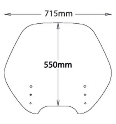 Cupolino Isotta lastra di ricambio altissima protezione per BMW R1150RT 00-06 Cupolino Isotta lastra di ricambio altissima protezione per BMW R1150RT 00-06