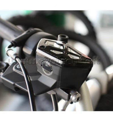 Coperchio pompa freno anteriore Evotech per BMW R1200GS, R-Nine T, ecc. nero Coperchio pompa freno anteriore Evotech per BMW R1200GS, R-Nine T, ecc. nero