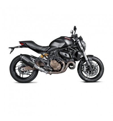 Marmitta Akrapovic Slip On nera omologata per Ducati Monster 821 14-16 Marmitta Akrapovic Slip On nera omologata per Ducati Monster 821 14-16