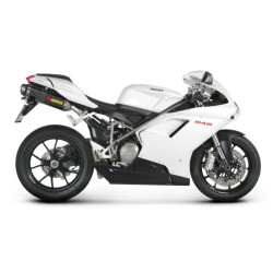 Coppia di marmitte Akrapovic Slip On Carbonio omologate per Ducati 848 e 848 EVO Coppia di marmitte Akrapovic Slip On Carbonio omologate per Ducati 848 e 848 EVO