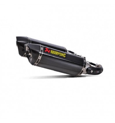 Coppia di marmitte Akrapovic Slip On Carbonio omologate per Ducati Monster 696/795/796/1100/1100S