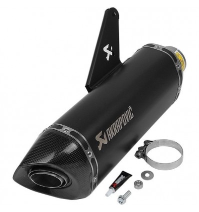 Marmitta Akrapovic Slip On nera omologata per Ducati Monster 821 14-16