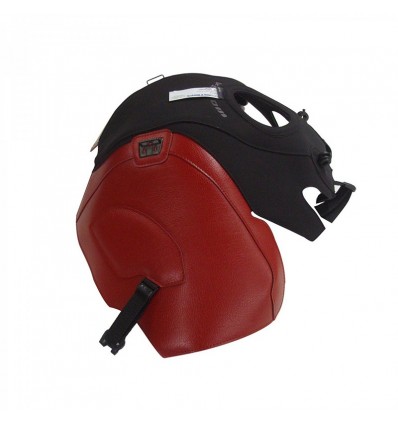Copriserbatoio Bagster per Suzuki V-Strom DL 1000 in similpelle nero opaco e rosso