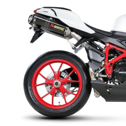 Coppia di marmitte Akrapovic Slip On Carbonio omologate per Ducati 1098 e 1098S 09-11 Coppia di marmitte Akrapovic Slip On Carbonio omologate per Ducati 1098 e 1098S 09-11