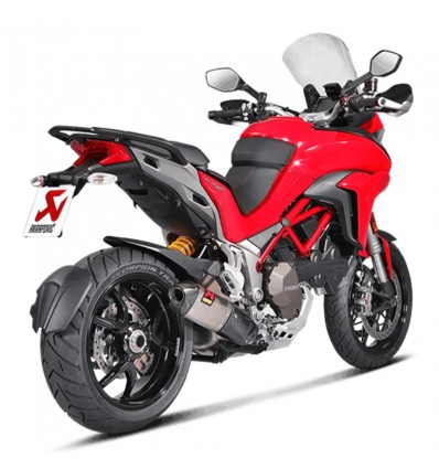 Marmitta Akrapovic Slip On Titanio omologata per Ducati Multistrada 1200S 15-16 Marmitta Akrapovic Slip On Titanio omologata per Ducati Multistrada 1200S 15-16