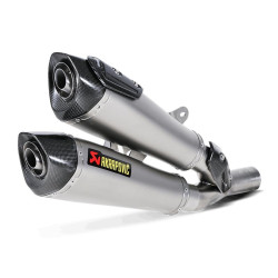 Coppia di marmitte Akrapovic Slip On Carbonio omologate per Ducati Diavel 11-16