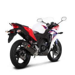 Marmitta Akrapovic Carbonio linea Evolution non omologata per Honda CBR125/150R 11-16