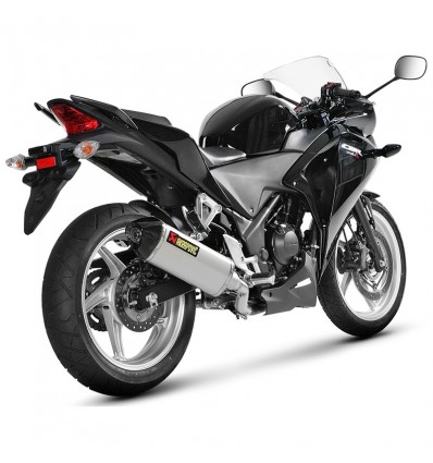 Marmitta Akrapovic Slip On Titanio omologata per Honda CBR250R 11-16 Marmitta Akrapovic Slip On Titanio omologata per Honda CBR250R 11-16