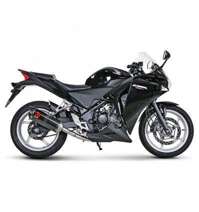 Marmitta Akrapovic Slip On Carbonio non omologata per Honda CBR250R 11-16 Marmitta Akrapovic Slip On Carbonio non omologata per Honda CBR250R 11-16