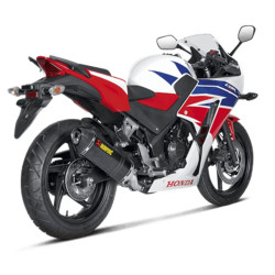 Marmitta Akrapovic Slip On Carbonio non omologata per Honda CBR300R 14-16 Marmitta Akrapovic Slip On Carbonio non omologata per Honda CBR300R 14-16