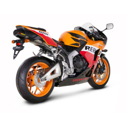 Marmitta Akrapovic Slip On Titanio omologata per Honda CBR600RR 13-16 Marmitta Akrapovic Slip On Titanio omologata per Honda CBR600RR 13-16