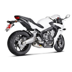 Marmitta Akrapovic Titanio linea Racing omologata per Honda CB650F e CBR650F Marmitta Akrapovic Titanio linea Racing omologata per Honda CB650F e CBR650F