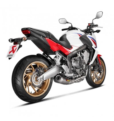 Marmitta Akrapovic Titanio linea Racing non omologata per Honda CB650F e CBR650F Marmitta Akrapovic Titanio linea Racing non omologata per Honda CB650F e CBR650F