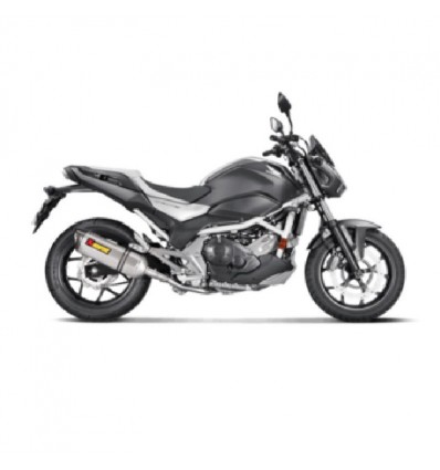 Marmitta Akrapovic Slip On Titanio omologata per Honda NC750S e NC700X Marmitta Akrapovic Slip On Titanio omologata per Honda NC750S e NC700X