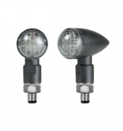 Frecce Chaft Captain a led omologate nere con vetrino trasparente Frecce Chaft Captain a led omologate nere con vetrino trasparente