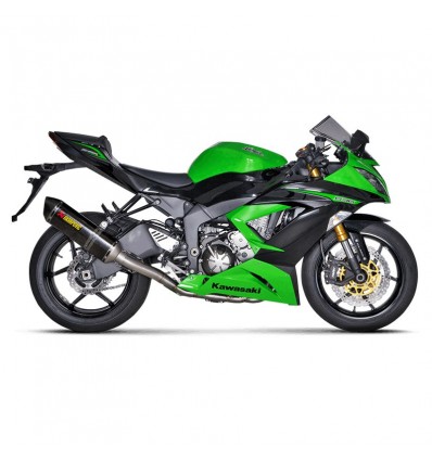 Marmitta Akrapovic Slip On Carbonio omologata per Kawasaki ZX-6R e Zx-6R 636 Marmitta Akrapovic Slip On Carbonio omologata per Kawasaki ZX-6R e Zx-6R 636